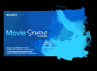 Sony Vegas Movie Studio 12 Serial Number